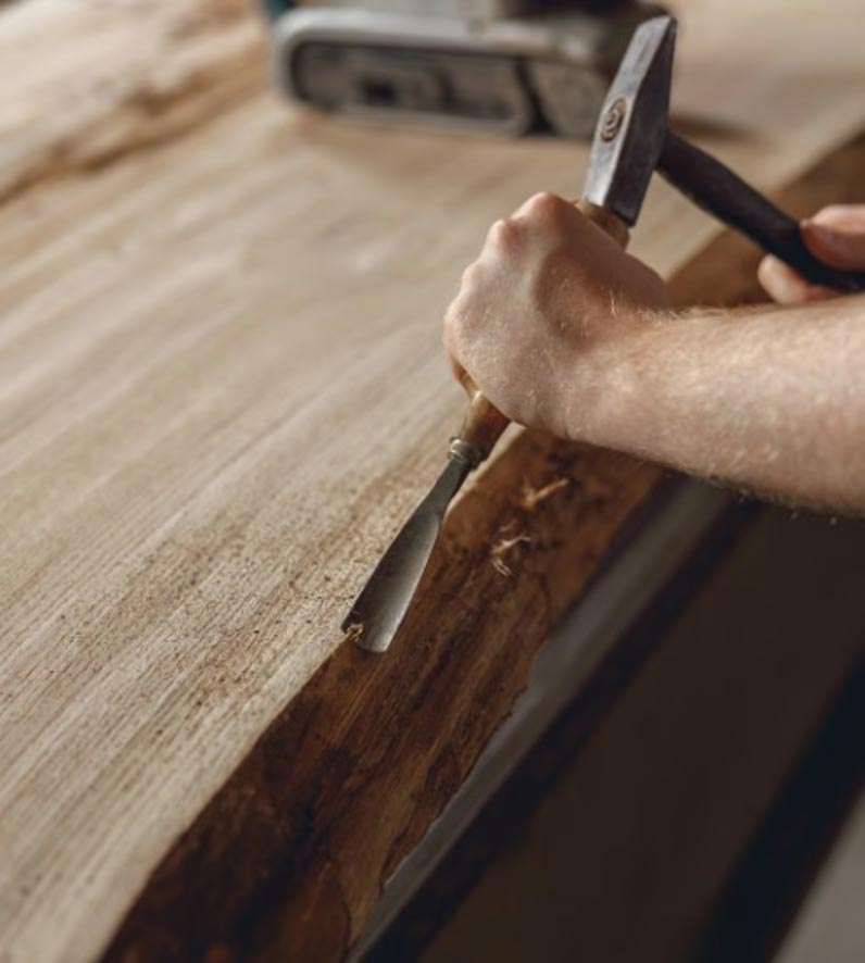 chiseling-live-edge-table